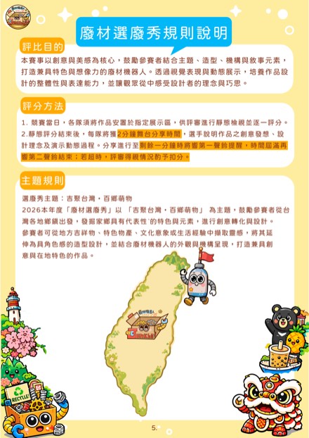 簡章第6頁・廢材選廢秀規則說明